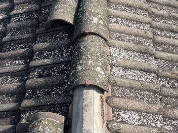 Enlèvement des mousses au balais-brosses. Secteur Dammartin, En Goële.