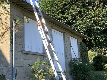 Remplacement de gouttières, Avant/Après