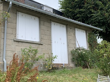 Remplacement de gouttières, Avant/Après