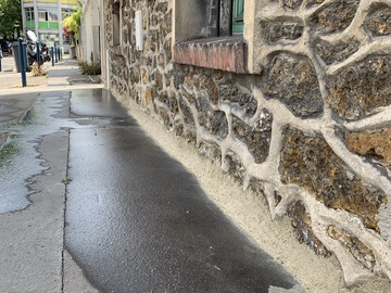 Maçonnerie bas de façade à Pantin paris