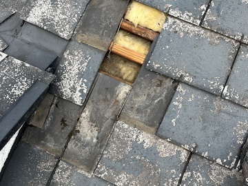 Remplacement d'ardoise à Othis